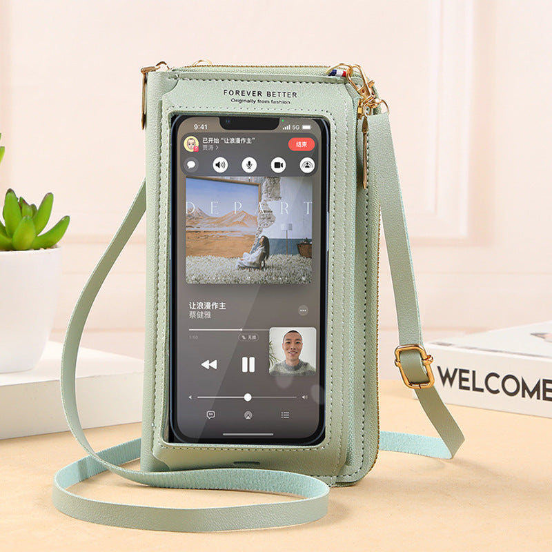 Women's Fashion Phone Purse - Touch Screen Crossbody Bag