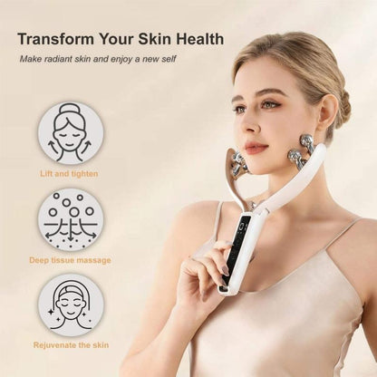 3D Roller Facial Massager – Lymphatic Drainage Tool for Face, Neck, Arm & Leg
