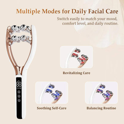 3D Roller Facial Massager – Lymphatic Drainage Tool for Face, Neck, Arm & Leg