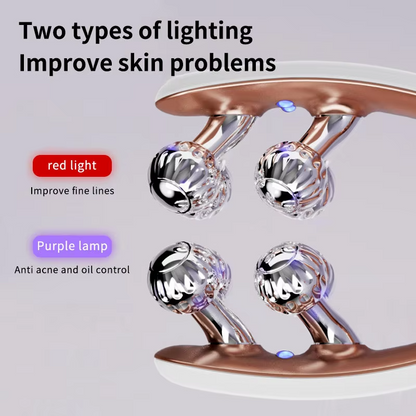 3D Roller Facial Massager – Lymphatic Drainage Tool for Face, Neck, Arm & Leg